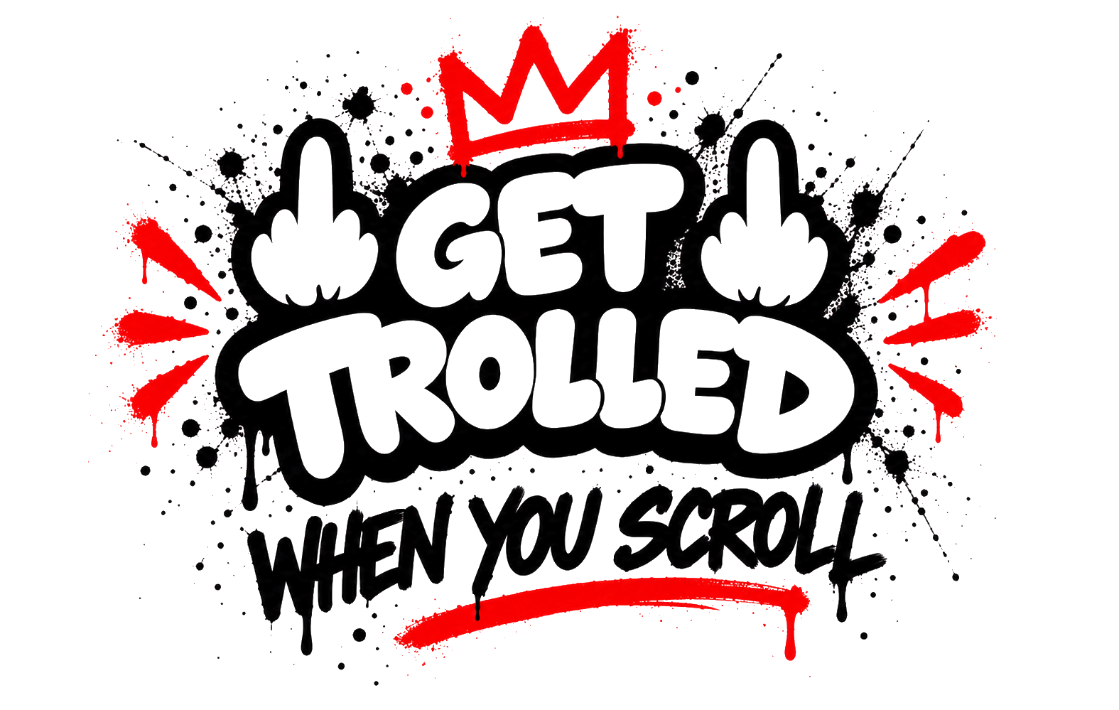 Get trolled when you scroll